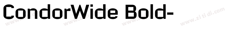 CondorWide Bold字体转换